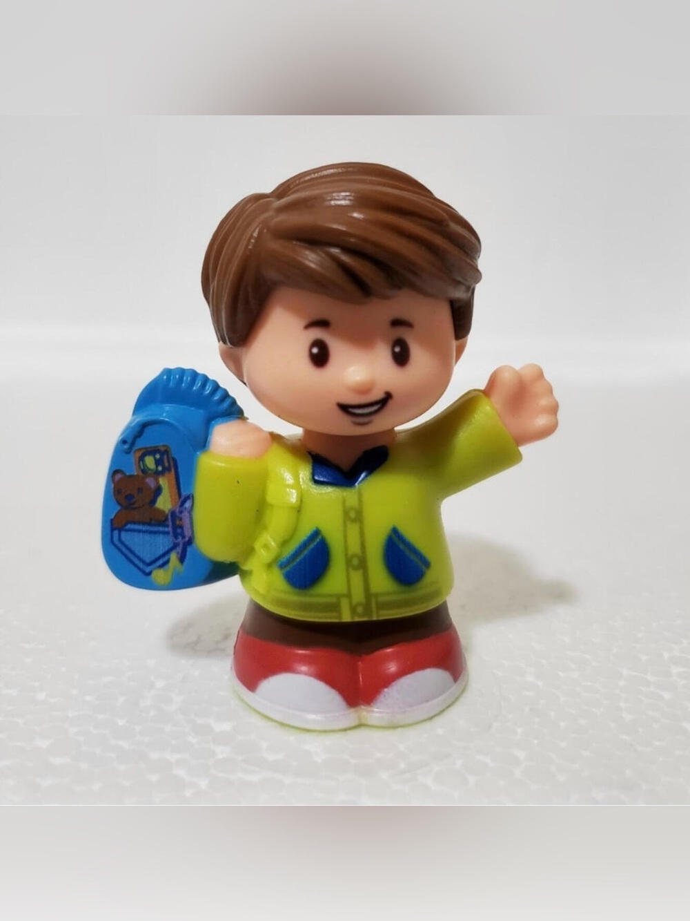 Fisher Price Little People Brunette School Boy Backpack Son Brother Jack 2016